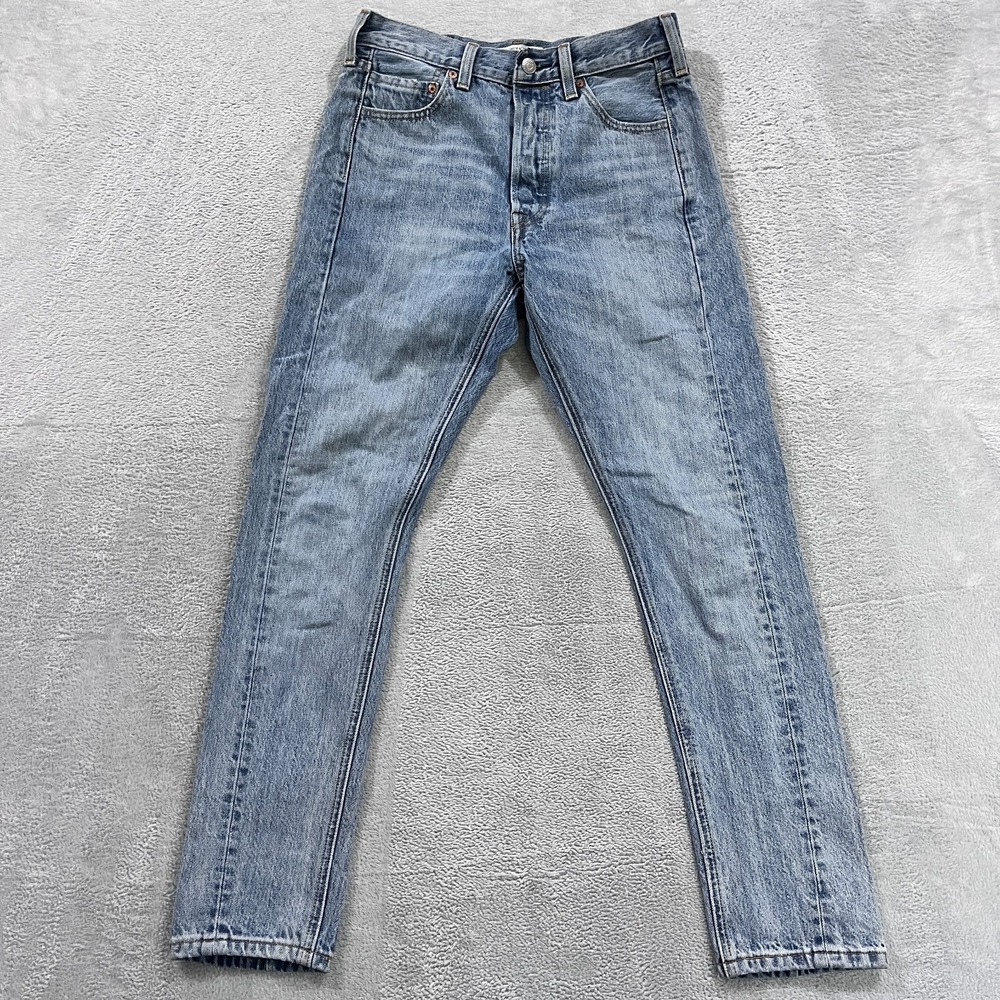 Levi's‎ Altered 501 Skinny Jeans Men 27x28* Blue Button Fly Denim Cotton